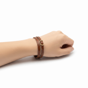 pulsera de cuero de doble vuelta