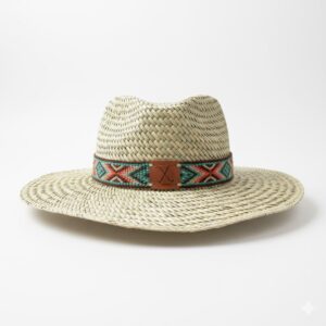Sombrero de palma artesanal